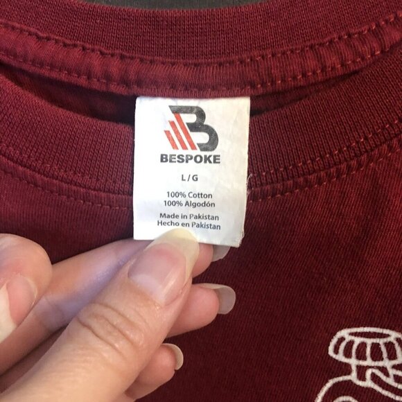 Bespoke Size L White Rabbit Watch Shop Maroon Disney Alice In Wonderland - Picture 3 of 4